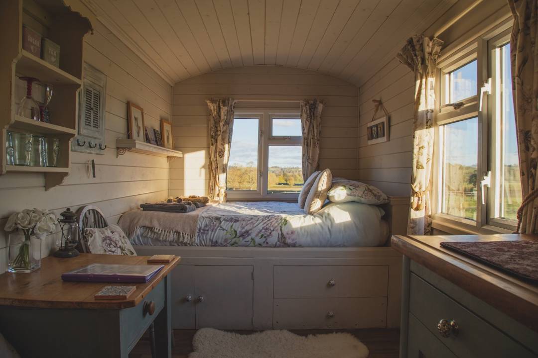 Comfy Bed In A Caravan